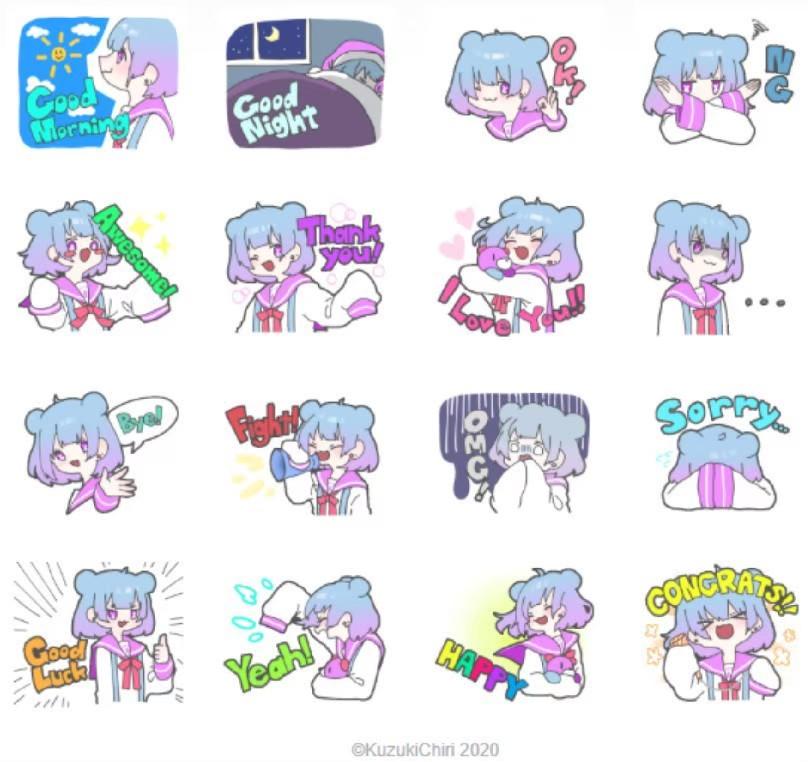テディベアちゃんlineスタンプ 屑月塵 Kuzukichiriさん マルチアクティビスト のポートフォリオ ココナラ