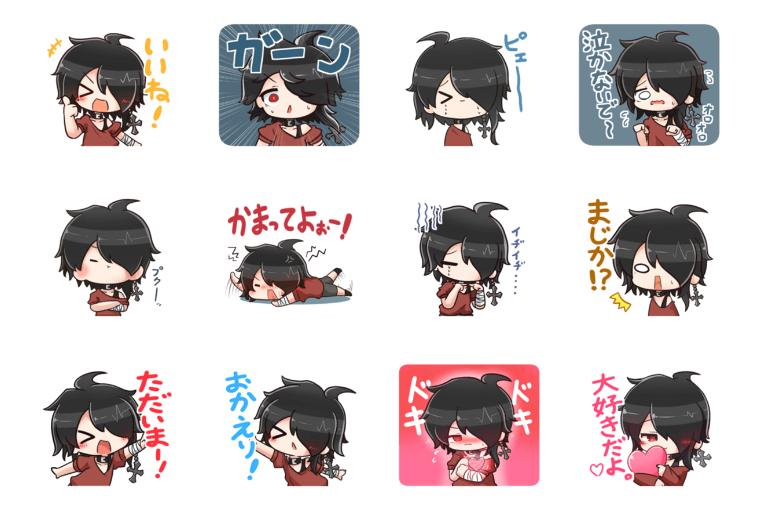 切り裂きジャック 公式 歌い手スタンプ その2 アシモ953さん デフォルメイラストレーター のポートフォリオ ココナラ