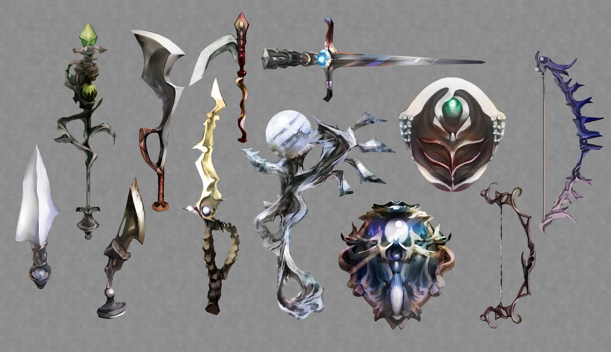 ゲームの武器イラスト 厚塗り しらおかさん イラストレーター のポートフォリオ ココナラ