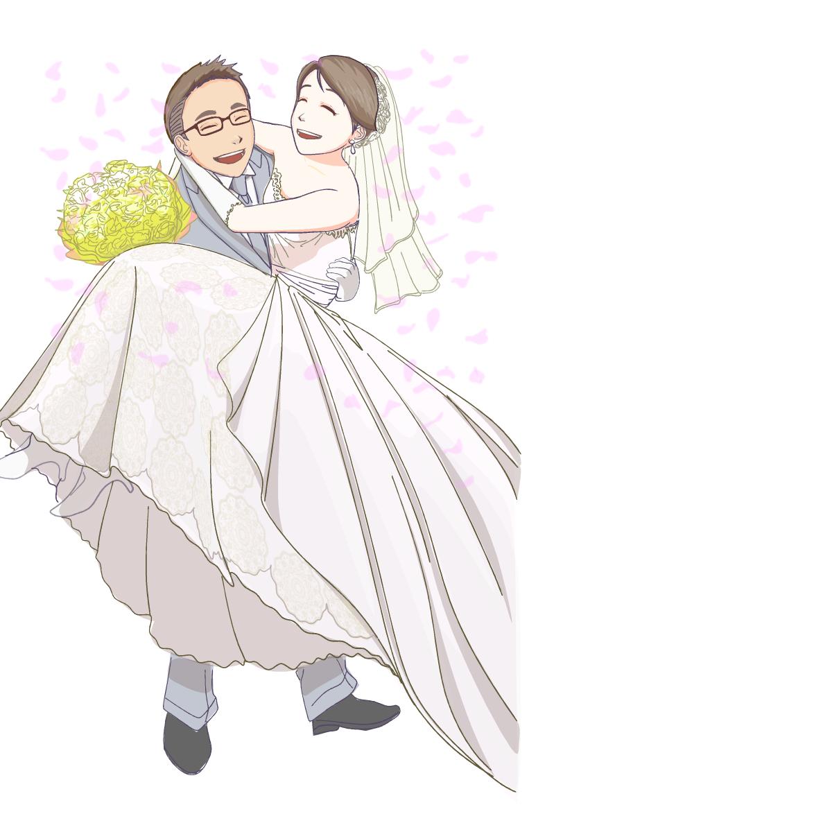 弟の結婚式のイラスト 出雲ひよりさん 在宅ワーカー のポートフォリオ ココナラ