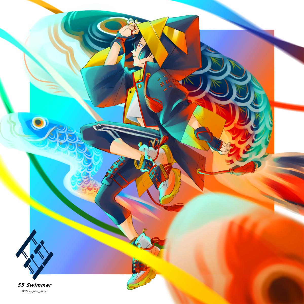 55 Swimmer ｦchibaさん デザイナー イラストレーター のポートフォリオ ココナラ
