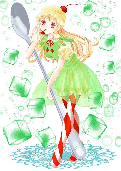 クリームソーダ擬人化 花糸撫子さん イラストレーター のポートフォリオ ココナラ