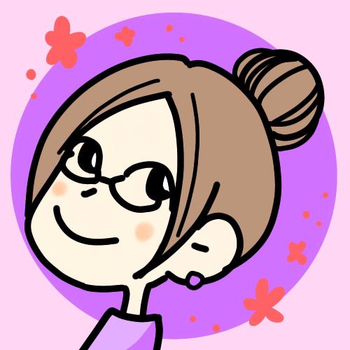 Snsアイコンイラスト 女性 メガネ お団子ヘア 休業中 さんのポートフォリオ ココナラ
