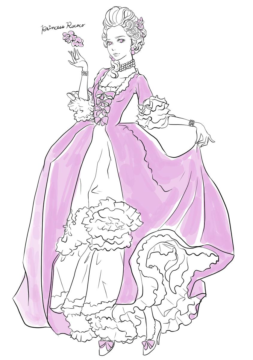 ロココ調ドレスのプリンセス Eyenesterneさん イラストレーター のポートフォリオ ココナラ ロココ調ドレスのプリンセス Eyenesterneさん イラストレーター のポートフォリオ ココナラ