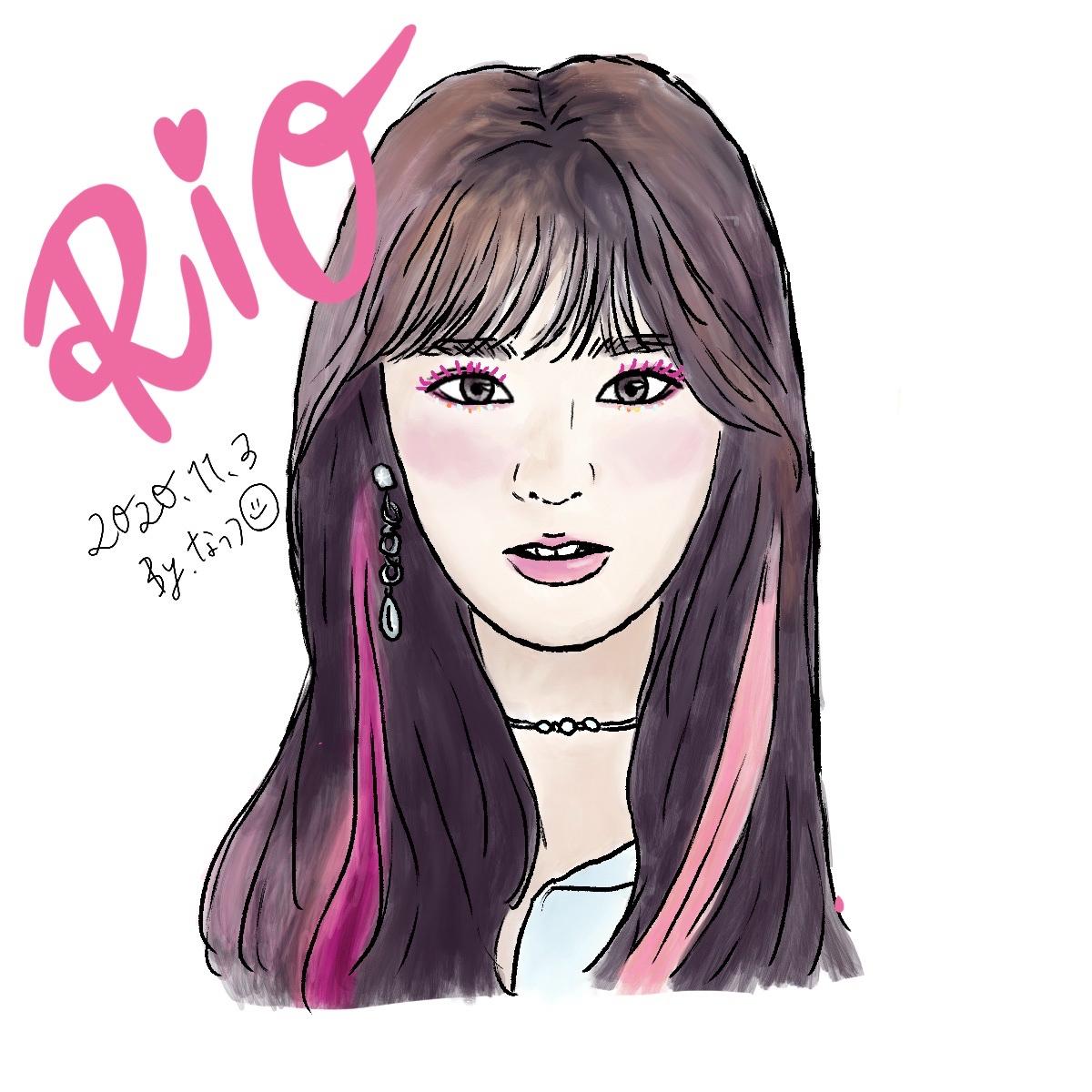 Niziuのリオちゃんファンアート なっつsns等似顔絵アイコン描きますさん フリーター のポートフォリオ ココナラ