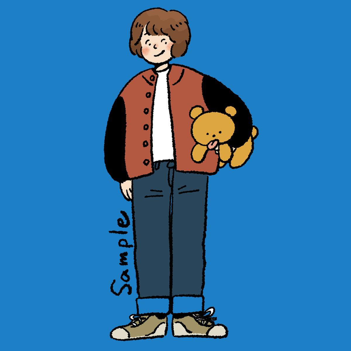 全身イラスト作成します まるまるおまるさん 社会人 のポートフォリオ ココナラ