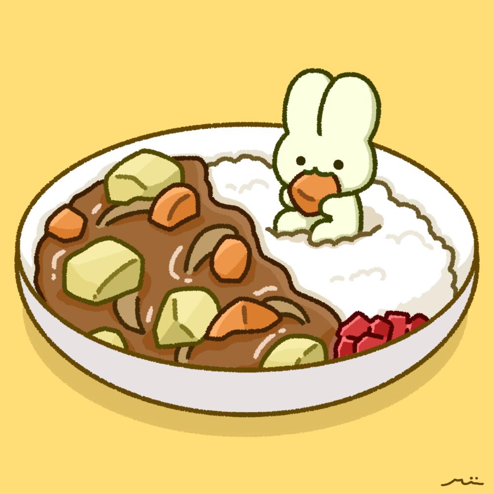 カレーライスとうさぎ Mii みい さん イラストレーター のポートフォリオ ココナラ カレーライスとうさぎ Mii みい さん イラストレーター のポートフォリオ ココナラ