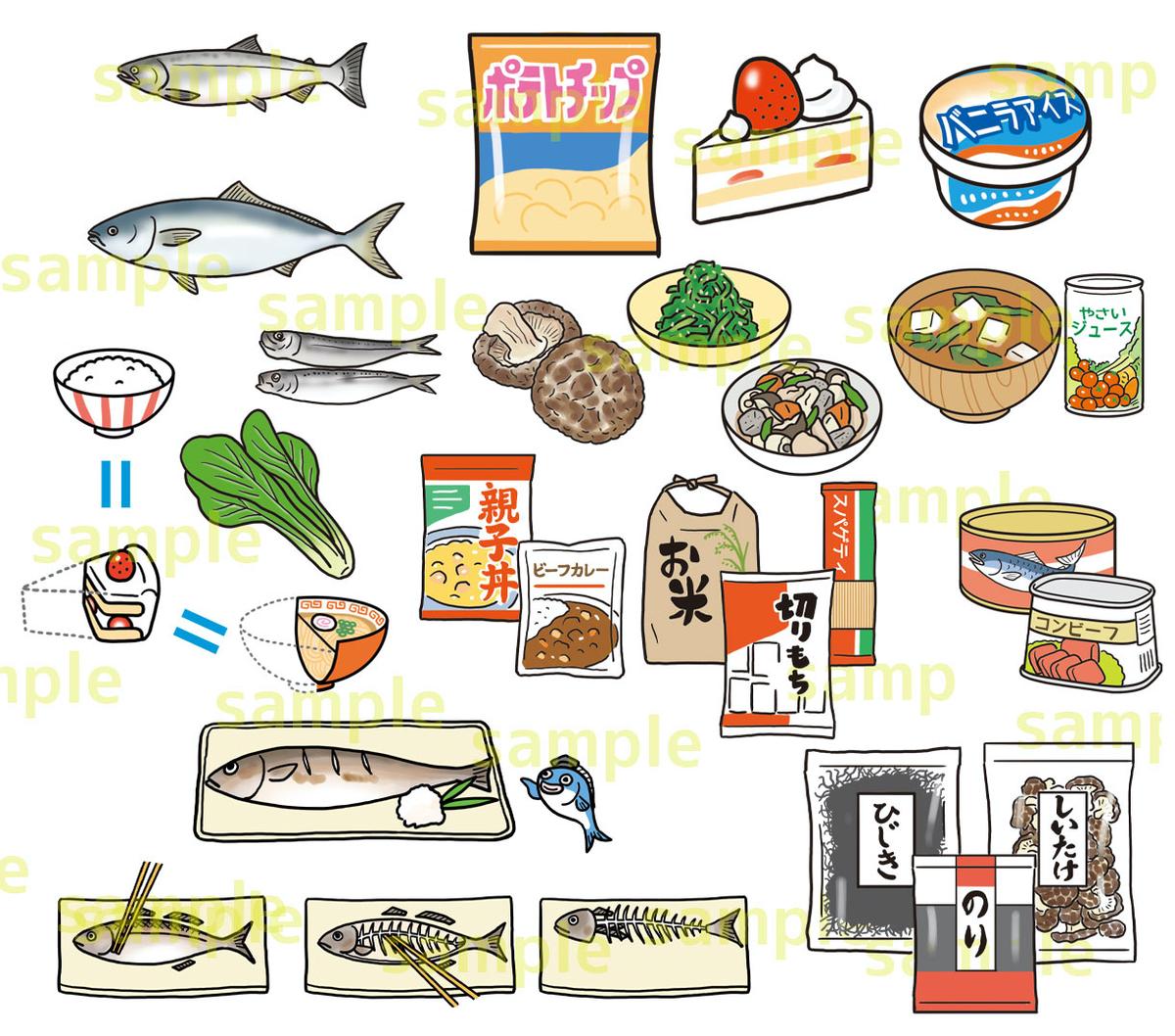 食べ物イラスト イシザキ ノブコさん イラストレーター のポートフォリオ ココナラ