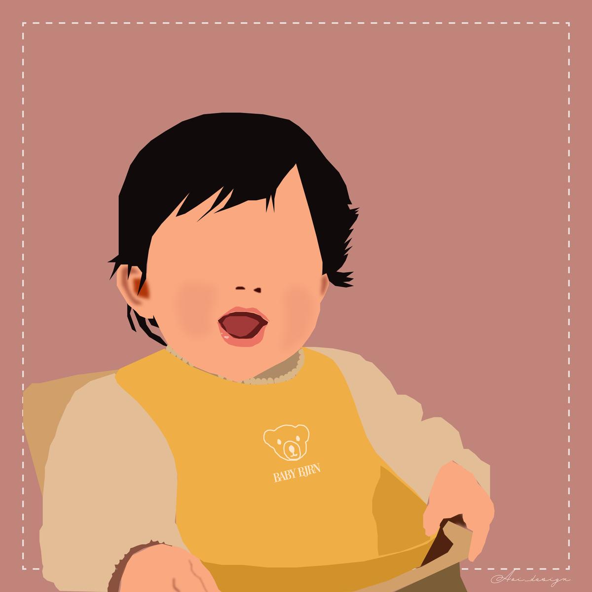 赤ちゃんイラスト Inaaaoiさん 現役フリーランスwebデザイナー のポートフォリオ ココナラ