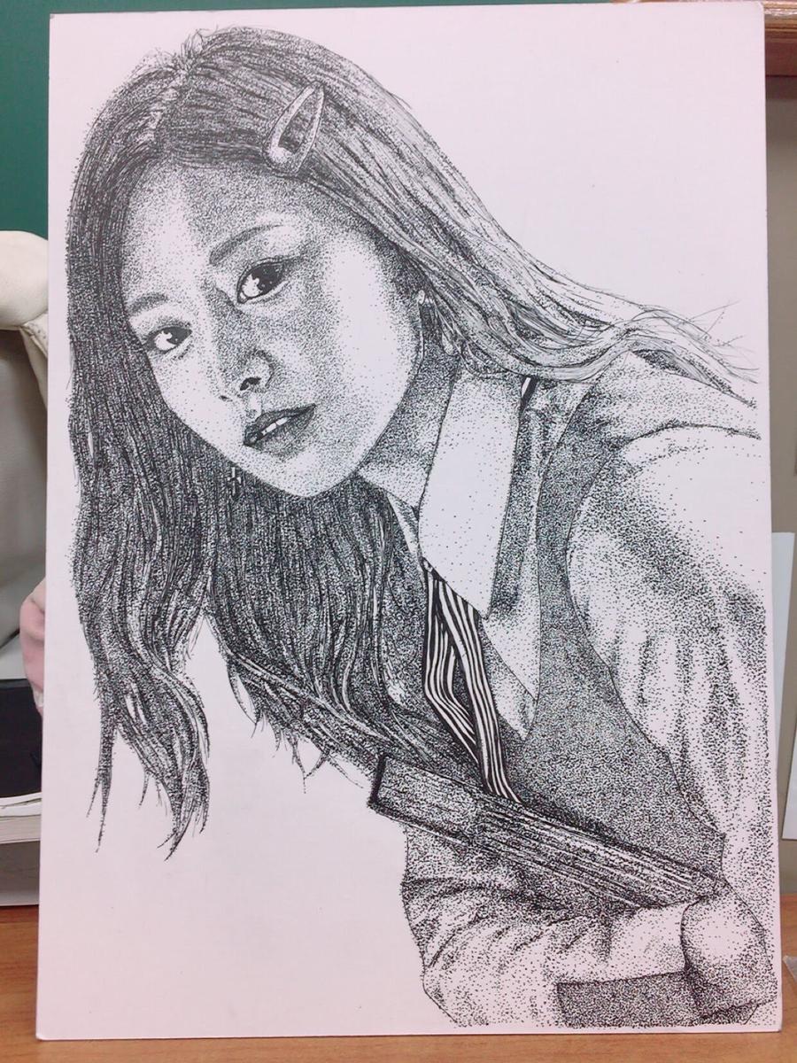 TWICE ツウィ 点描画 TWICE ツウィ 点描画