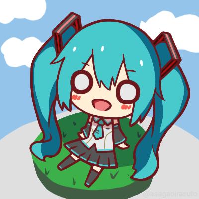 初音ミクのミニキャラ 短冊777さん イラストレーター のポートフォリオ ココナラ