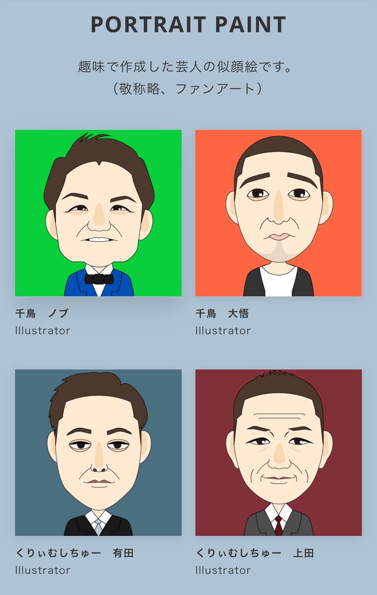 ベクターイラストによる似顔絵 ヒビノユリさん 芸大卒デザイナー のポートフォリオ ココナラ