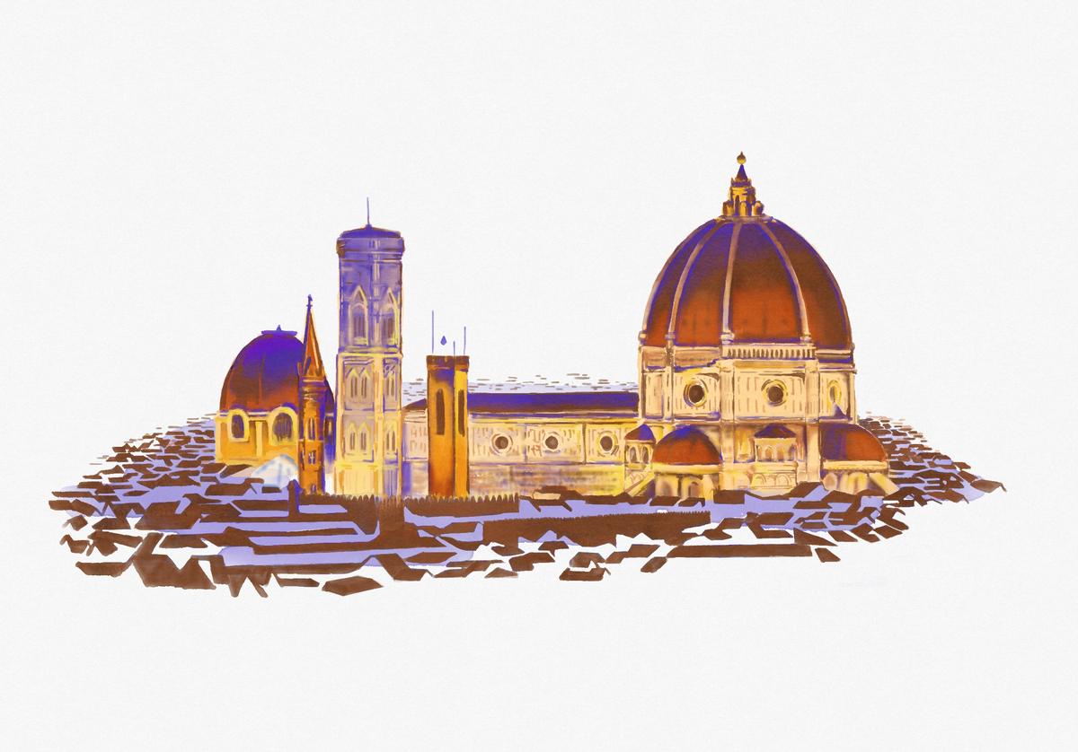 サンタマリア大聖堂 宇宮7号さん イラストレーター 元学校教員 のポートフォリオ ココナラ