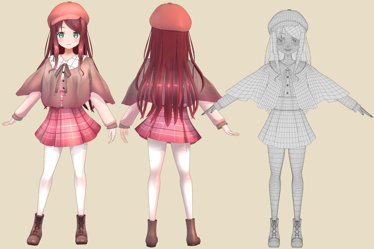 赤羽葉子 ファンアートモデル 雪夜 しまさん 3dモデラ のポートフォリオ ココナラ