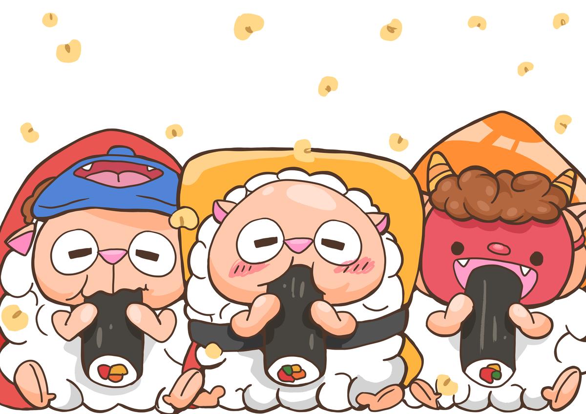 うめぇ寿司 2月 Yamamoto Aiko 0313さん イラストレーター のポートフォリオ ココナラ