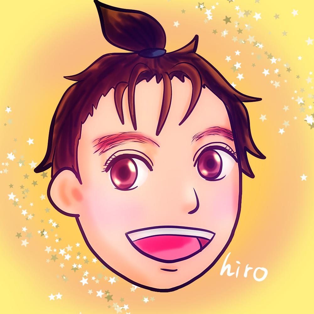 ちょんまげヘアの男の子 Hirooekakiさん 医療的ケア児の母兼絵描き のポートフォリオ ココナラ