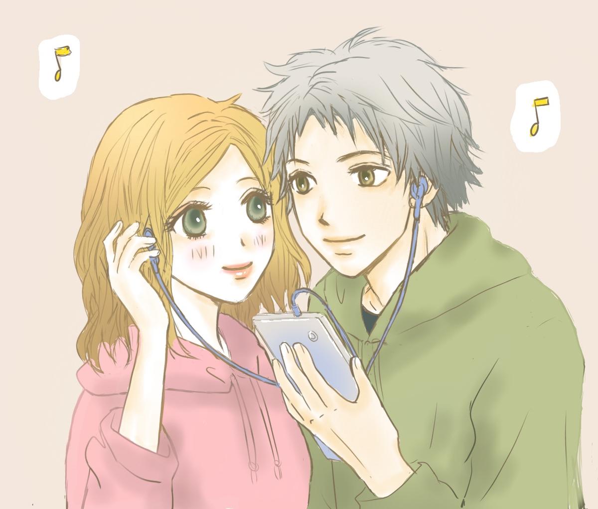 可愛いカップルのイラスト 水月れまさん イラストレーター兼漫画家 のポートフォリオ ココナラ