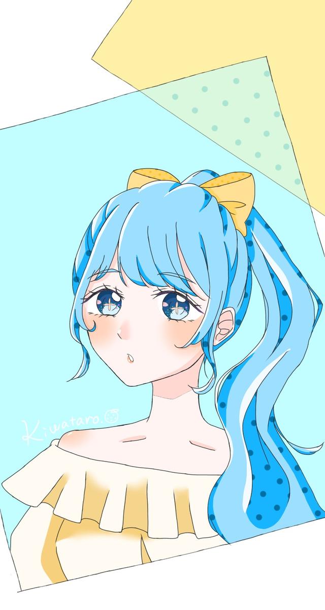 全日本送料無料 Blue 青が好き 女の人 絵 在庫限りッ アウトレット Akademik Umsu Ac Id