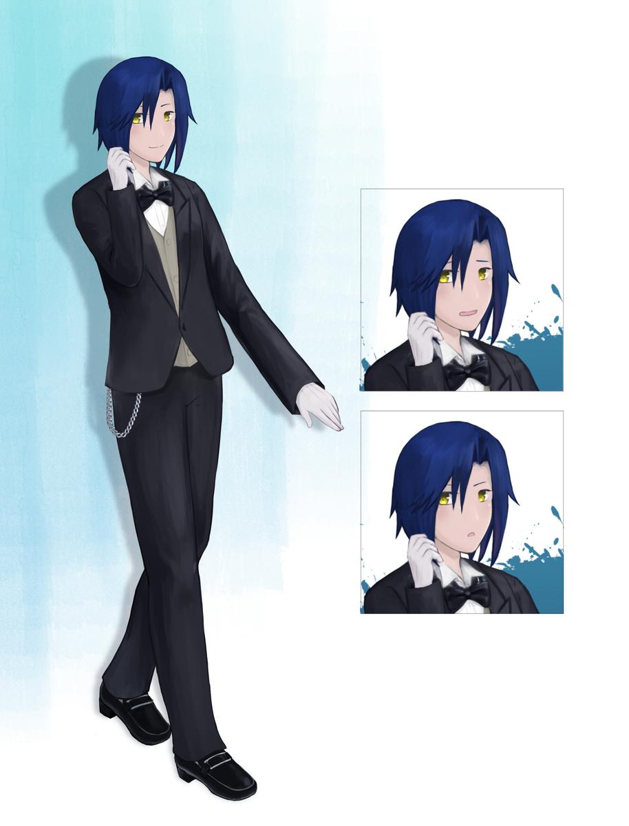 執事服の女性立ち絵 表情差分込み るえこさんのポートフォリオ ココナラ 執事服の女性立ち絵 表情差分込み るえこさんのポートフォリオ ココナラ