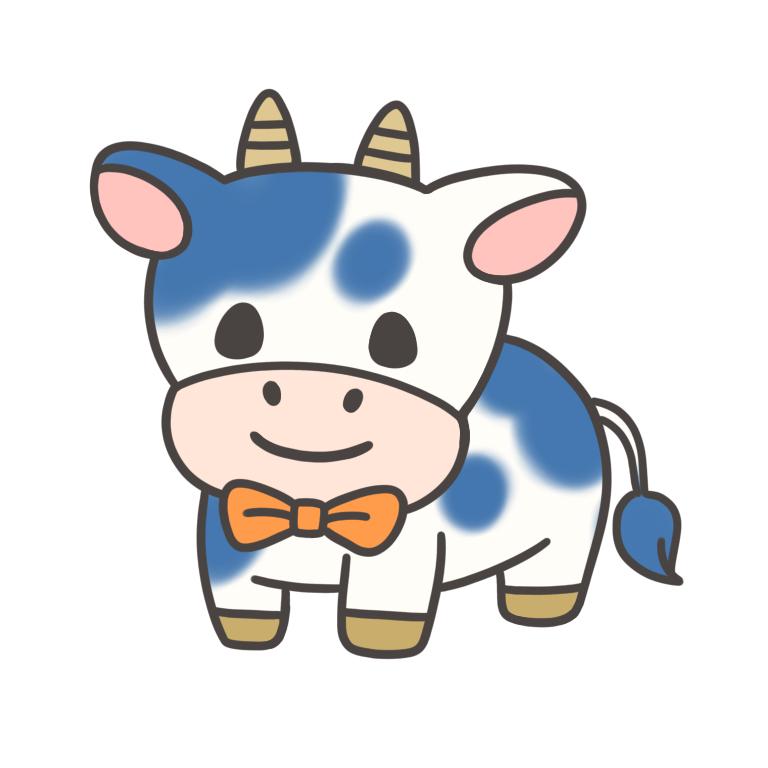 牛のアイコン用イラスト作成 くぅもんせさん イラストレーター のポートフォリオ ココナラ