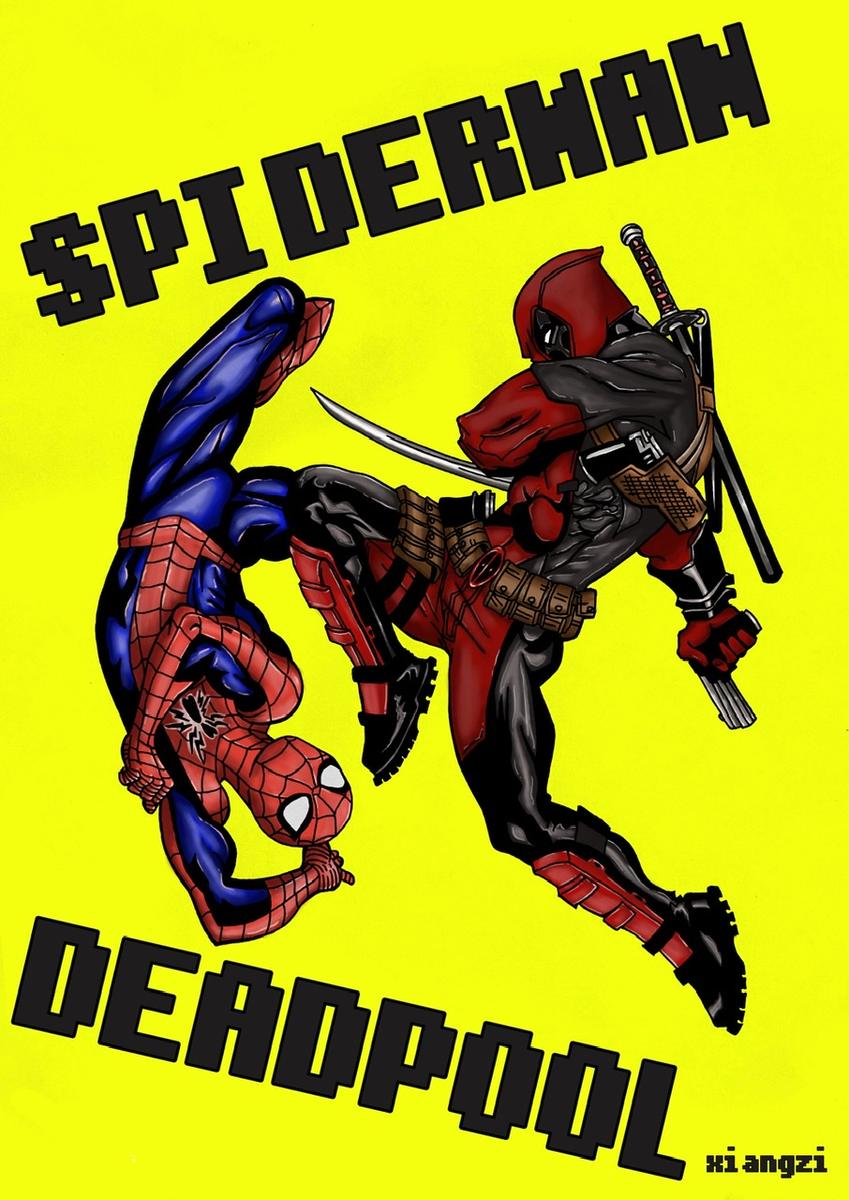 スパイダーマンデッドプール写し絵 Xiangzi9さんのポートフォリオ ココナラ