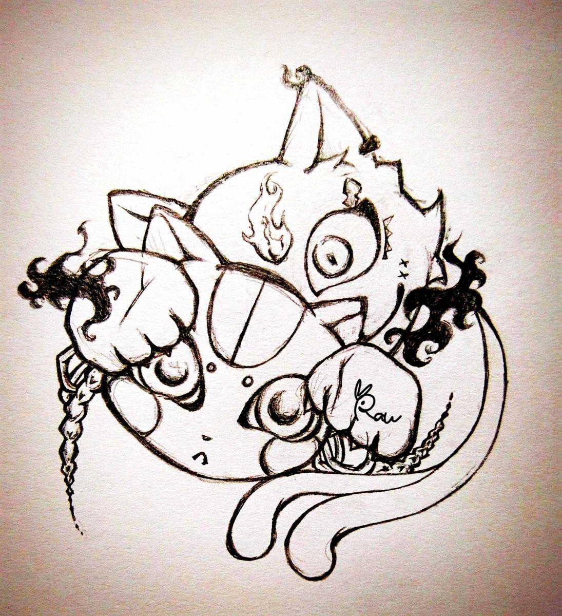 化け猫 楽兎 Rau さん テザイン 絵師 のポートフォリオ ココナラ