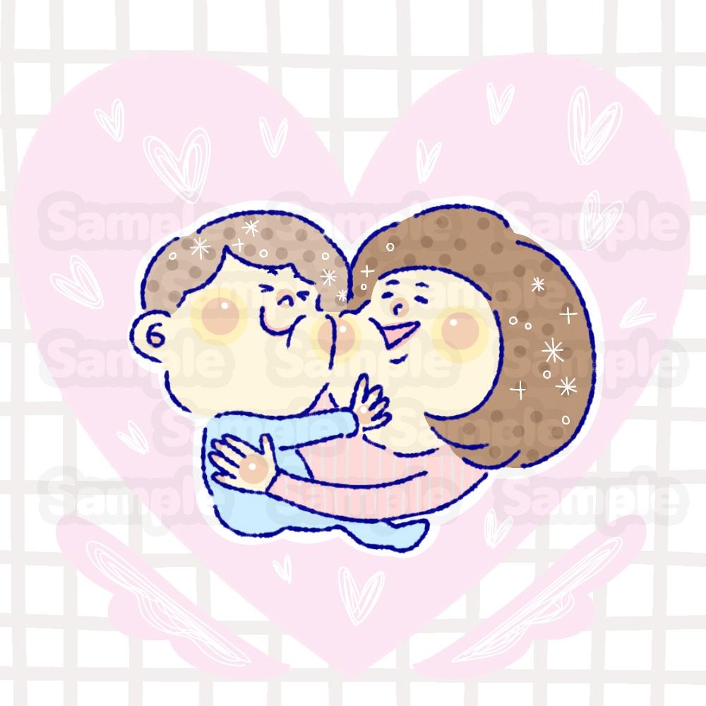 親子イラストサンプル いのうえ さん イラストレーター のポートフォリオ ココナラ