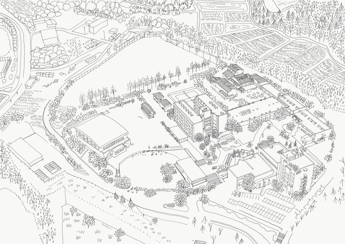 学校の鳥瞰図 Kinokonocさん イラストレーター 建築設計アシスタント のポートフォリオ ココナラ 学校の鳥瞰図 Kinokonocさん イラストレーター 建築設計アシスタント のポートフォリオ ココナラ