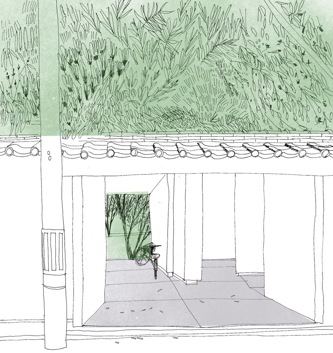 街並みスケッチ Kinokonocさん イラストレーター 建築設計アシスタント のポートフォリオ ココナラ