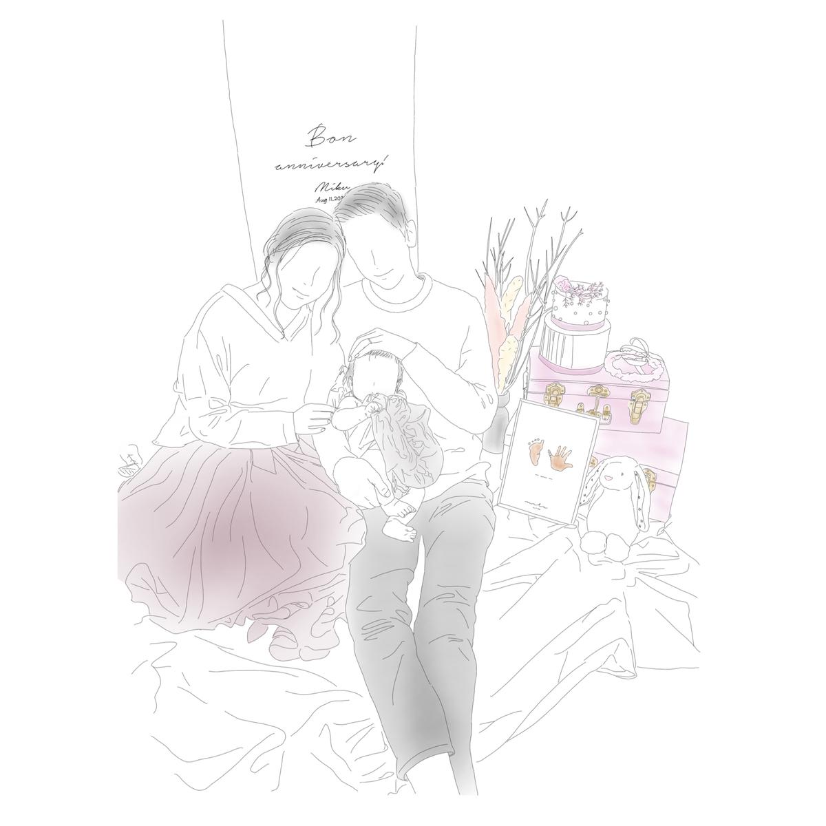 思い出の写真を淡いカラーのイラストにします Kina Komochiさん フォトイラストレーター のポートフォリオ ココナラ