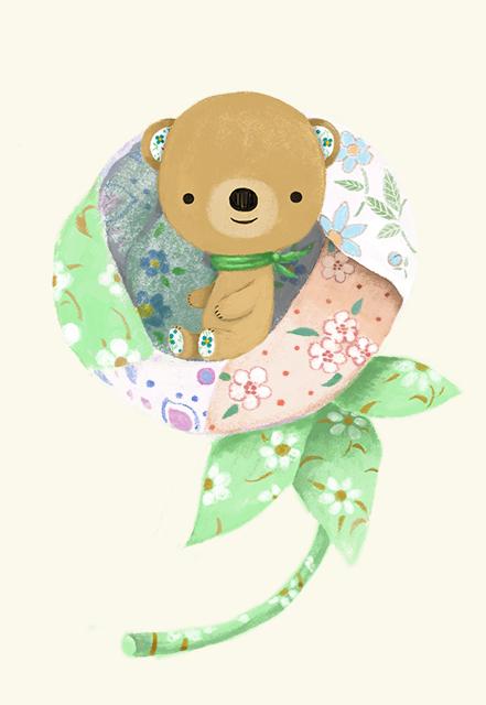 テディベア作家さん個展dm用イラスト作成 Kitao Reikoさん デザイナー のポートフォリオ ココナラ