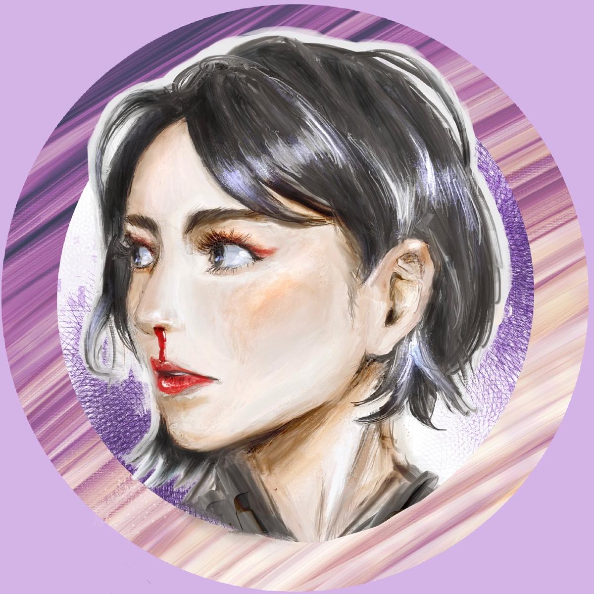横顔美人のあいこん ときぬかさん 理系イラストレーター のポートフォリオ ココナラ