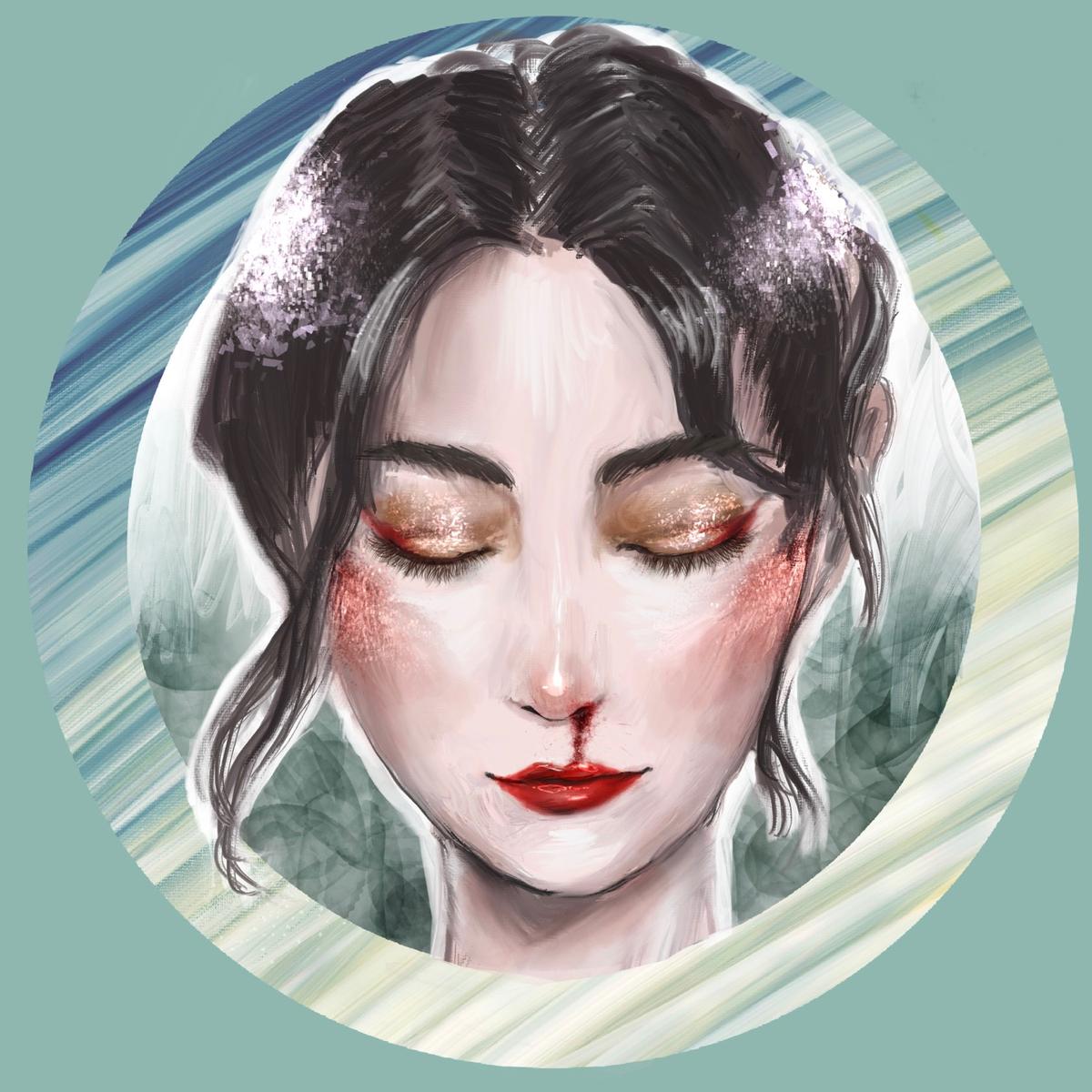 うつむき美人のアイコン ときぬかさん 理系イラストレーター のポートフォリオ ココナラ