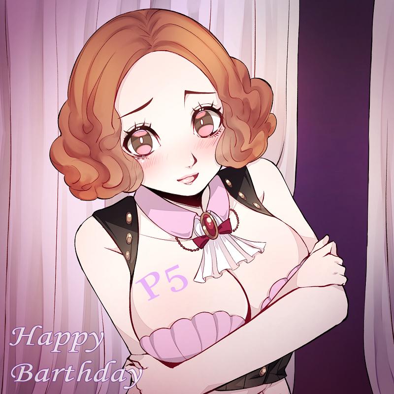 ペルソナ５奥村春ちゃん 19年ver なもまるさん フリーのイラストレーター のポートフォリオ ココナラ