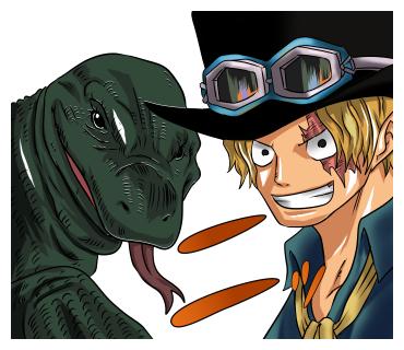 ワンピースのlineスタンプ サボ Furukawa6さん アートディレクター のポートフォリオ ココナラ