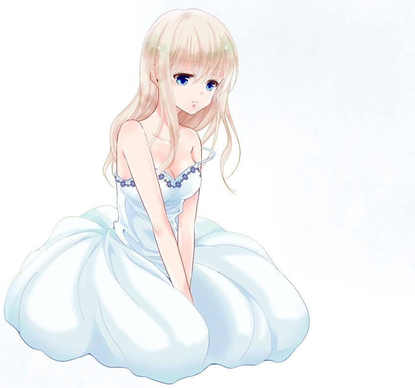 金髪蒼眼の女の子 蒼山しんさん イラストレーター のポートフォリオ ココナラ