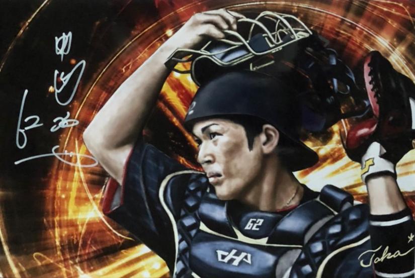 福岡ソフトバンクホークス 甲斐拓也選手 Takamichi Artさん イラストレーター のポートフォリオ ココナラ