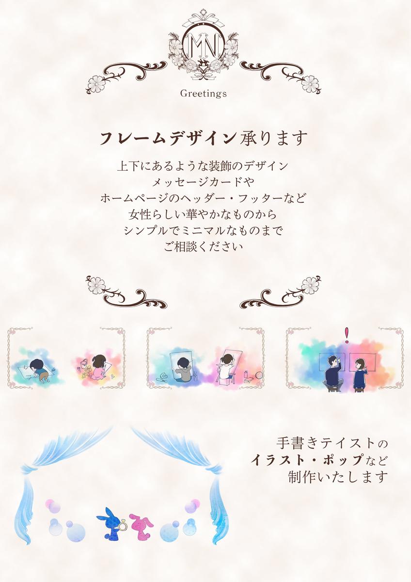 フレームデザイン イラスト ポップ うさぎ座さんのポートフォリオ ココナラ