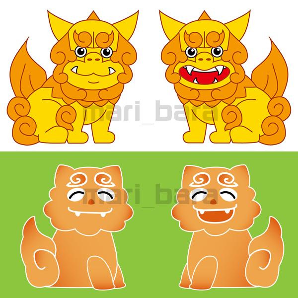 シーサーのイラスト Mari Baraさん デザイナー のポートフォリオ ココナラ