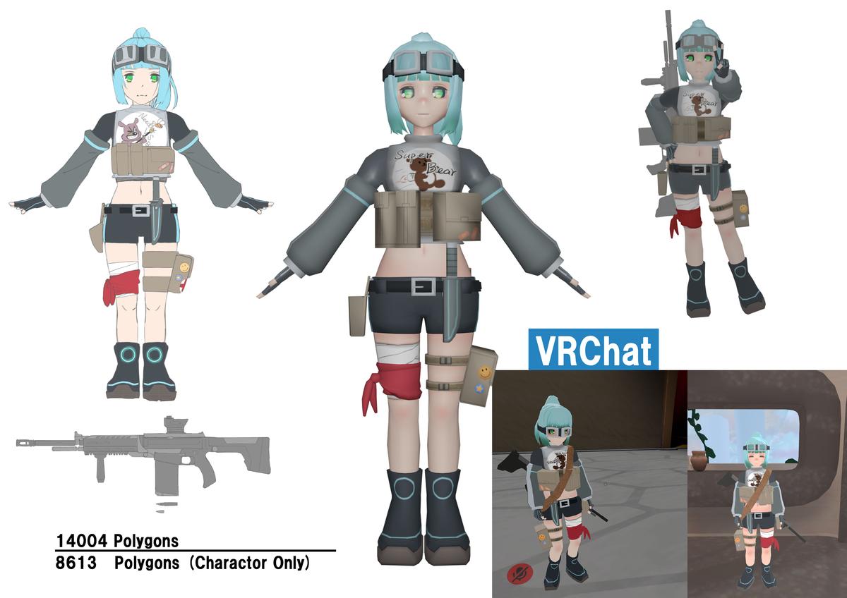 キャラクターモデリング キヨネットさん 大学生 のポートフォリオ ココナラ