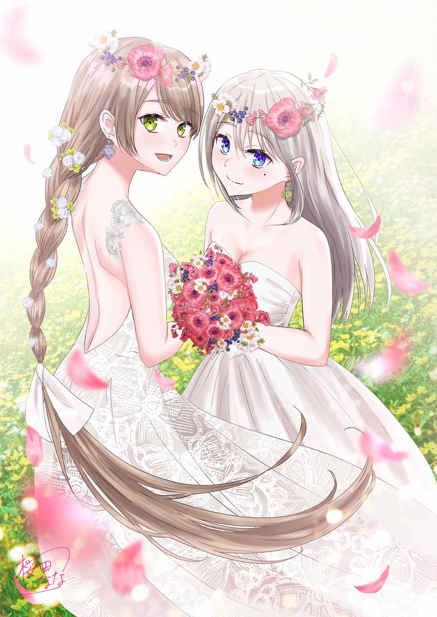 Pixiv百合イラコン2 うちの花嫁 桜田ななさん フリーランスイラストレーター のポートフォリオ ココナラ