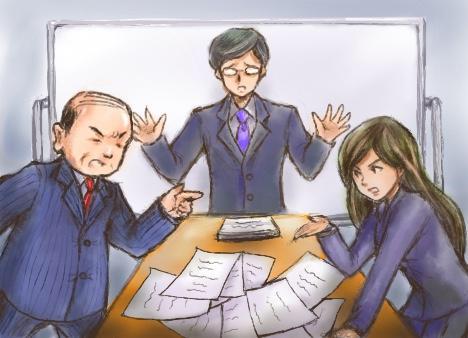 教材カードゲームイラスト 議論噛み合わず 紫まりもさん イラストレーター のポートフォリオ ココナラ