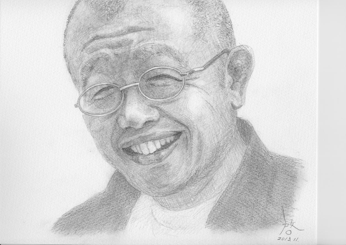 モノクロ 鉛筆だけでもリアルな表現が掛けます 藤井 啓次さん 画家 似顔絵 イラスト作成 挿絵 人物画 のポートフォリオ ココナラ